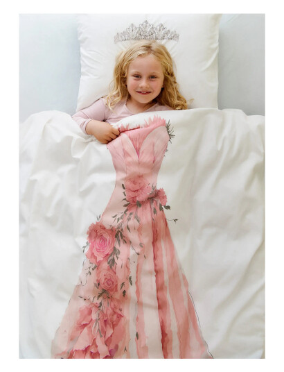Borganäs of Sweden Duvet Cover Set Princess Multi - White - 1ST 150X210CM