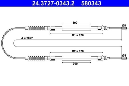 Bremsewire ATE 24.3727 0343.2 Bremsewire ATE 24.3727 0343.2