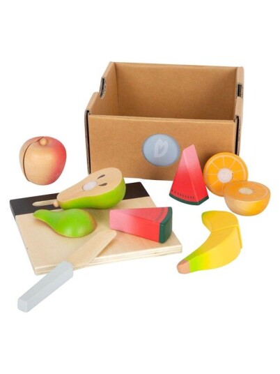 Small Foot - Wooden Cut and Play Food Fruit Set 13dlg. Small Foot - Wooden Cut and Play Food Fruit Set 13dlg.