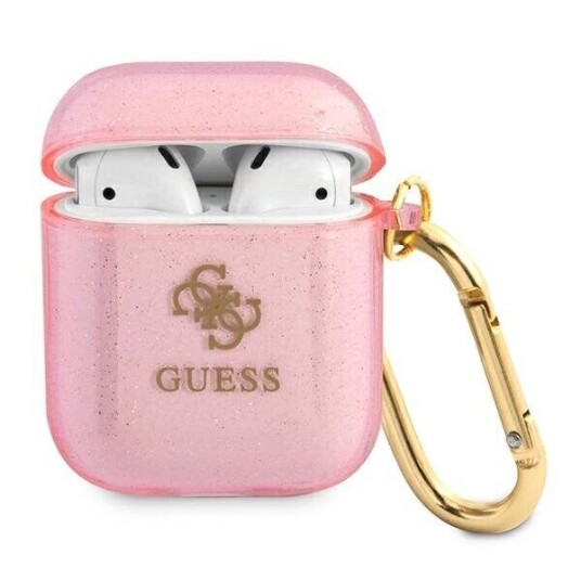 Guess Beskyttelsesdeksel Gua2ucg4gp Glitter Collection For Airpods 1/2 I Rosa