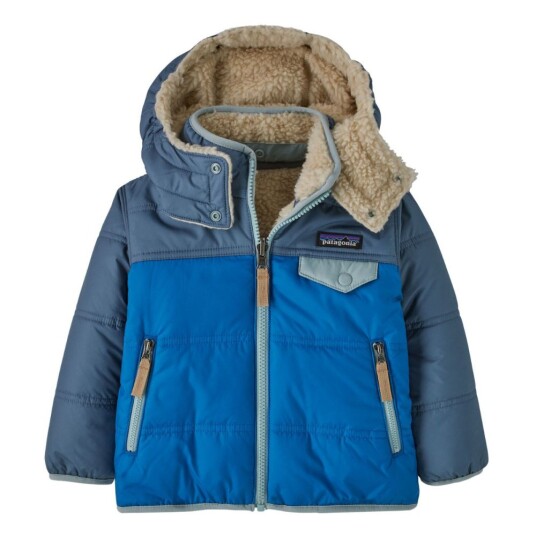 Patagonia   Baby Reversible Tribbles Hoody Endless Blue   98 | Barn