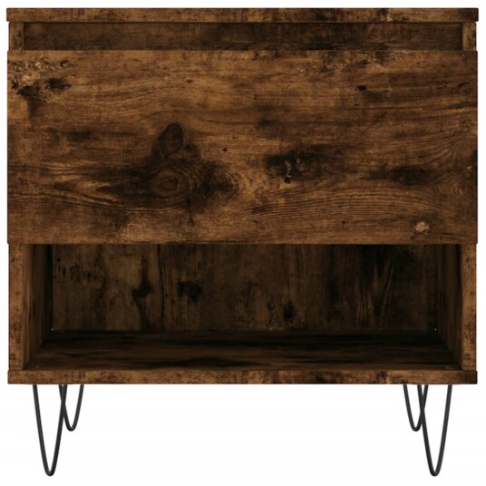 Salongbord røkt eik 50x46x50 cm konstruert tre 8721012112292