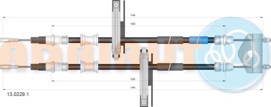 Tautrekk, håndbremse ADRIAUTO 13.0229.1