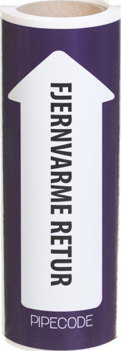 Rørmerking for rør   Fjernvarmeretur   80 mm x 5 m