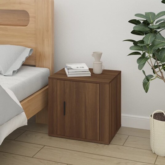 vidaXL Nattbord brun eik 50x39x47 cm vidaXL Nattbord brun eik 50x39x47 cm