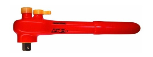 Bernstein Verktøy For Elektronikk Bernstein Werkzeugfabrik 16-471 Vde Vendbar Skralde 1/2 (12,5 Mm) 260 Mm