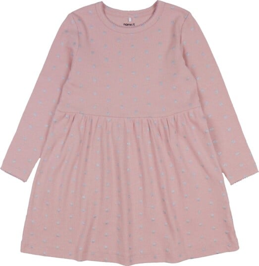 Name It Kjole Rib NmfLona Violet Ice Name It 4 år (104) Kjole Grå Hvit Rosa