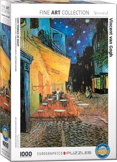 Eurographics 6000-2143 Puslespill - 1000 brikker - Van Gogh Kaf??terrasse om natten