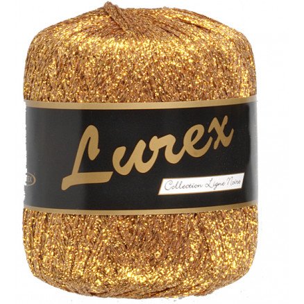 Lammy Lurex Garn 03 Mørk Gull