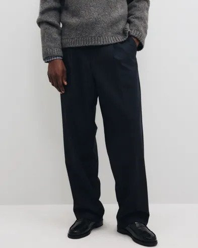 Selected Men Anrnorr 263 Wool Blend Trouser Dressbukser Svart