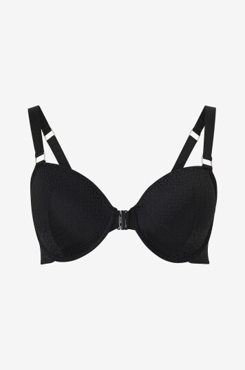 Zizzi - Spile-BH Lellen Front Open Cup Bra - Svart
