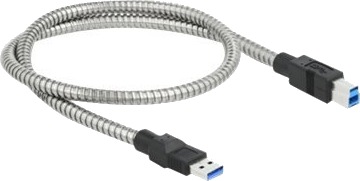 Delock Usb-Kabel Usb-Type A Hann Til Usb Type B Hann Usb 3.2 Gen 1 50 Cm Sølv