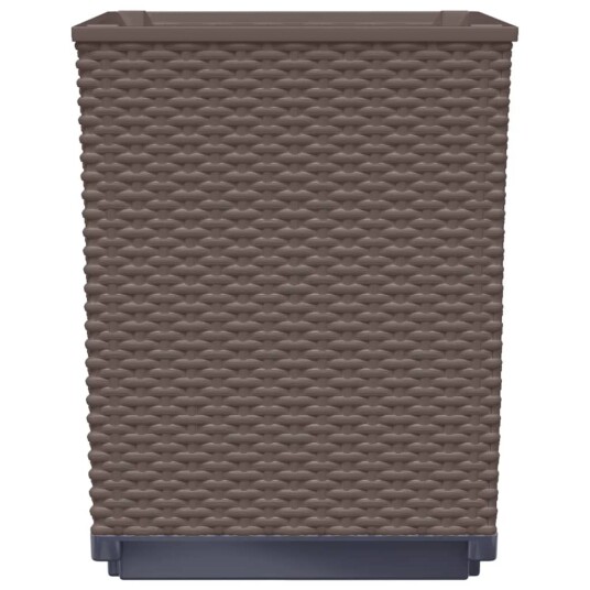 vidaXL Plantekasser 4 stk brun 30x30x37 cm polypropylen