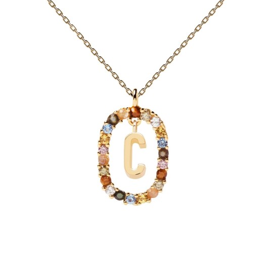 PDPAOLA Letter C Halskjede 18 kt. Gullbelagt sølv CO01-262-U - Dame - 925 sterling silver PDPAOLA Letter C Halskjede 18 kt. Gullbelagt sølv CO01-262-U - Dame - 925 sterling silver