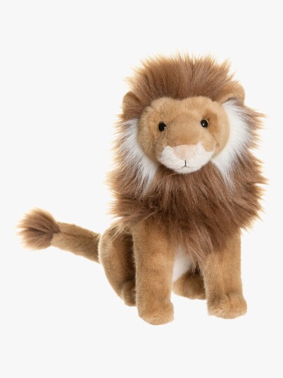 Teddykompaniet Naturtroget Lejon, Sittande - Brown - 43 CM