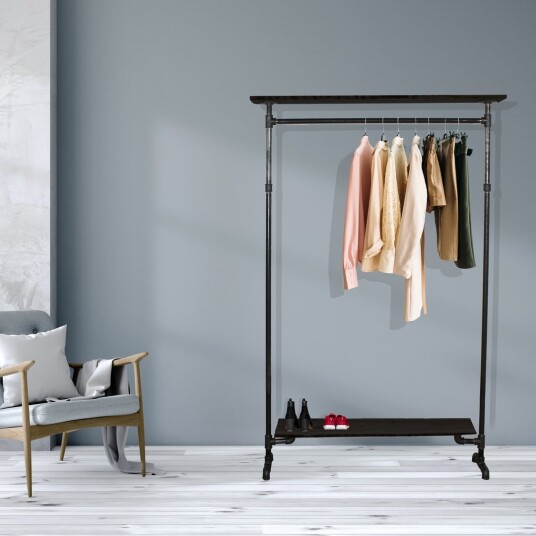 Simple Racks Copenhagen Frittstående Garderobe 2 Hyller 120 cm