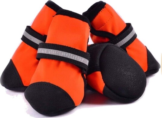 Potesokker med Lycra pluss fløyel sklisikker såle 8.0/7.0cm Orange-Oransje