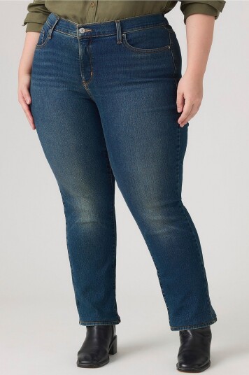 Levi's Plus   Jeans 314 Pl Shaping Straight   Blå