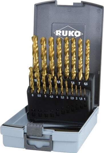 Ruko 250214TRO Borsett 1–10 mm, 19 deler, Maskintilbehør & forbruk
