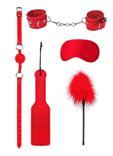 Shots Toys - Ouch! Ouch!: Introductory Bondage Kit #4, rød