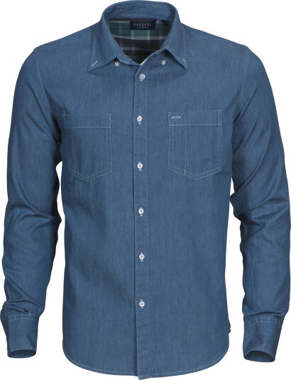 James Harvest Skjorte Jupiter Denim