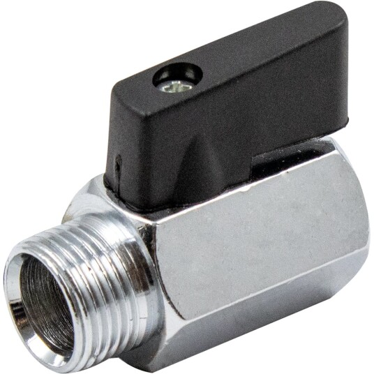 Fonta Mini Kuleventil 3/8" Forkrommet