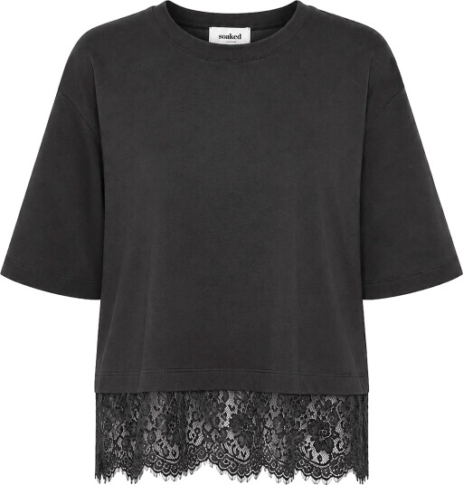 Soaked Sljina Lace Tee Short Black S
