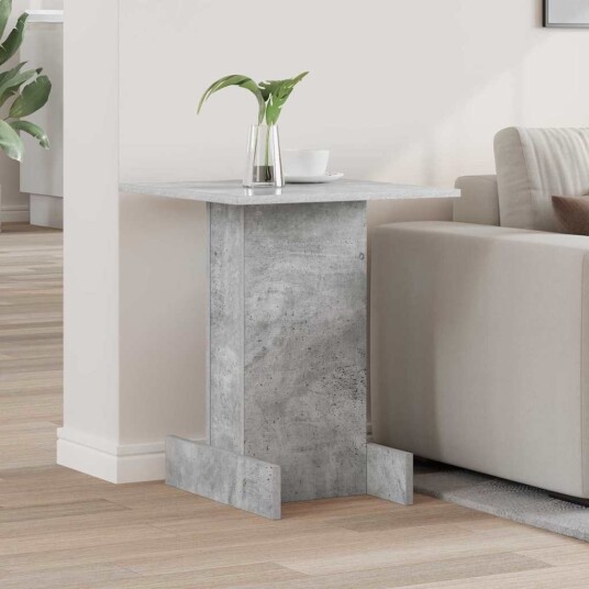 vidaXL Avlastningsbord Betonggrå 44,5 x 45 x 55 cm Konstruert tre
