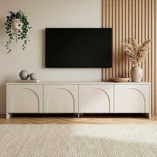 Homitis Tv Stand Aurelia Beige Homitis Tv Stand Aurelia Beige