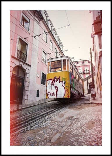 Street Tram Poster Plakat / 21x30cm