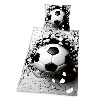 HERDING Sengetøy 3D Fotball 135 x 200 cm