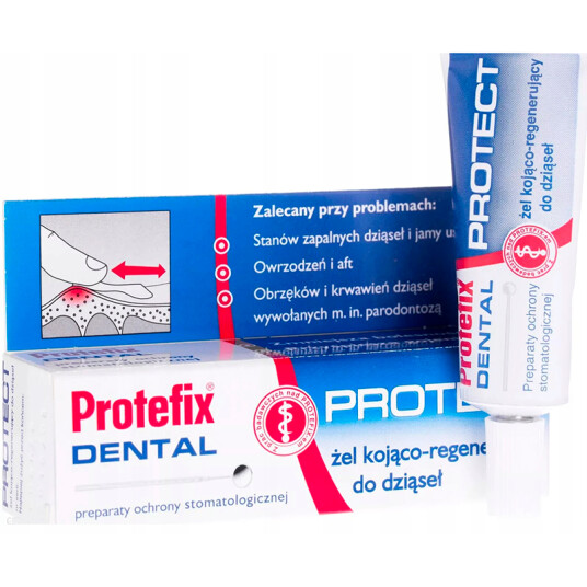Lindrende & Regenererende Gel til Tannkjøtt PROTEFIX Dental