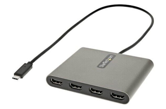 StarTech USB-C til 4 HDMI Adapter 1080p 60Hz Grå