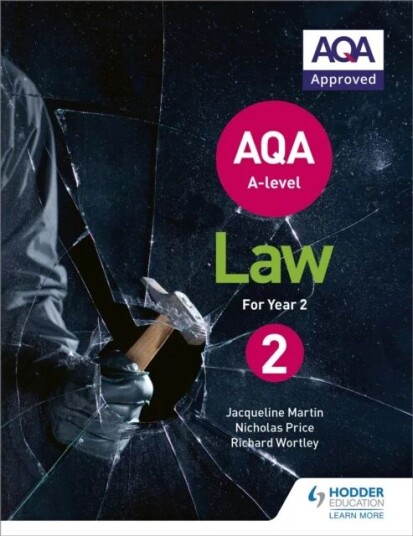 Aqa A-Level Law For Year 2 Av Jacqueline Martin, Richard Wortley, Nicholas Price