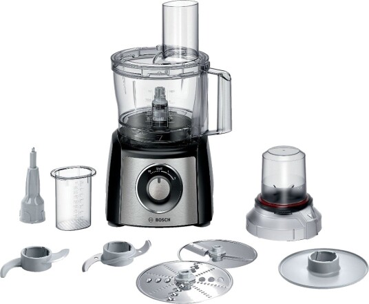 Bosch MultiTalent 3 Foodprosessor 800 W Børstet Rustfritt Stål MCM3401M