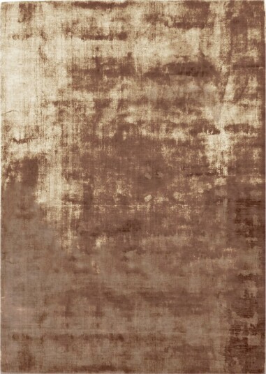 Viskoseteppe Jodhpur Special Luxury Edition brun Størrelse: 200 x 200 cm firkantet form