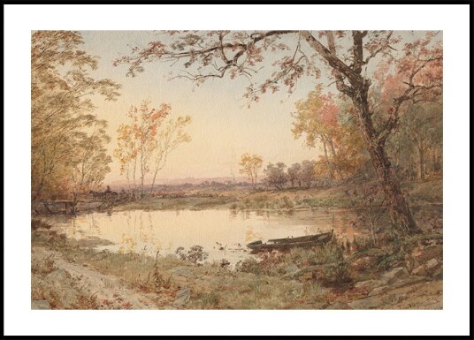 Jasper F. Cropsey - Hastings on Hudson Plakat Plakat / 70x100cm