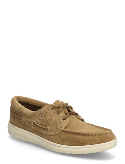 Timberland Portofino Pier Boat Shoe Medium Beige Suede Brown 45