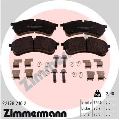 Bremseklosser ZIMMERMANN 22178.210.2