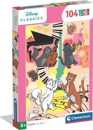 Clementoni Puzzle Aristocats 104 pieces 2D Puslespill