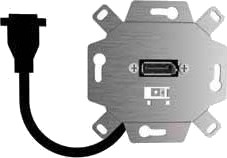 Rutenbeck Km-Dp Kp Up 0 - Displayport-Kontaktmekanisme - Med Pigtail (15 Cm) - Dp - Enkel - Metall (17010500)