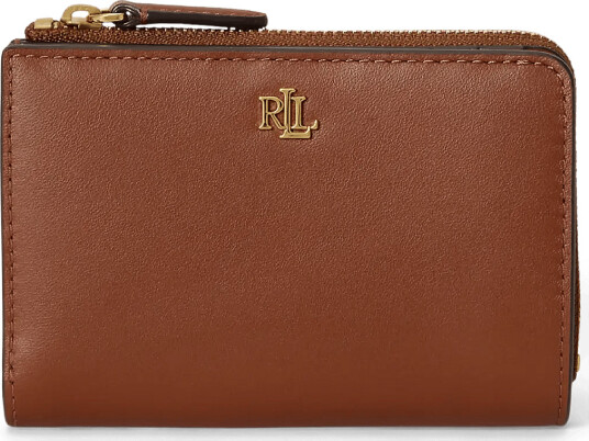 Lauren Ralph Lauren Leather Small Bi Fold Wallet Brown ONE SIZE