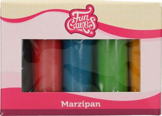 Funcakes Marsipan Multipack Vanlige Farger 5x100g Funcakes Marsipan Multipack Vanlige Farger 5x100g