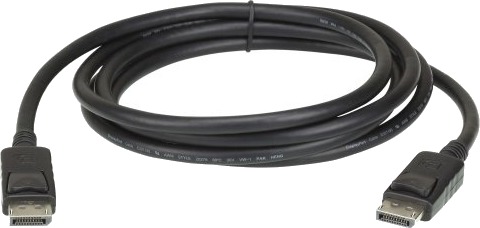 Aten 2L-7D03dp, 3 M, Displayport, Displayport, Hankjønn, Hankjønn, 3840 X 2160 Piksler