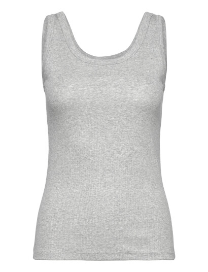 GANT Slim Ribbed Tank Top - Grey - L GANT Slim Ribbed Tank Top - Grey - L