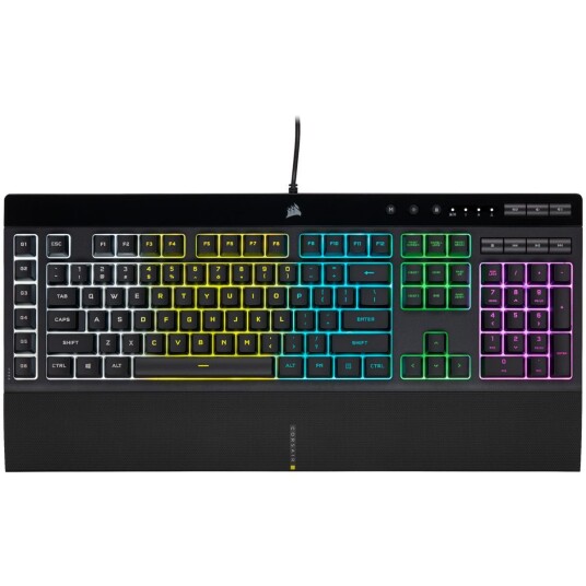 Corsair Gaming K55 RGB PRO - tastatur - Tysk - svart Corsair Gaming K55 RGB PRO - tastatur - Tysk - svart
