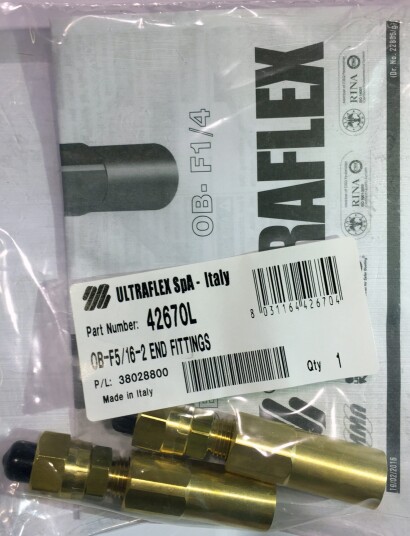 Ultraflex Slangetilkopling outb. m/mutter 3/8" gjenger Ultraflex Slangetilkopling outb. m/mutter 3/8" gjenger