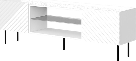 Munkedal TV-benk 181 cm - Hvit