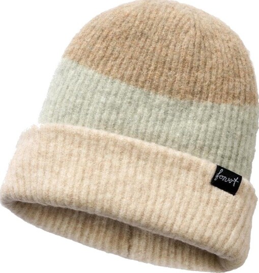 Forvert Loveland Strip Beanie Beige Flerfarget