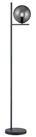 Trio Pure gulvlampe 28W røkt glass Trio Pure gulvlampe 28W røkt glass